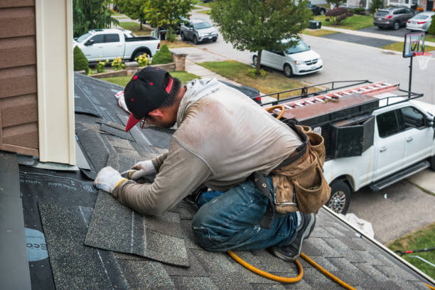 Professional Storm Damage Roof Repair technician working in Olema, CA